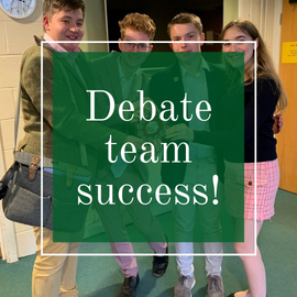 Debate team success!