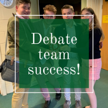 Debate team success!